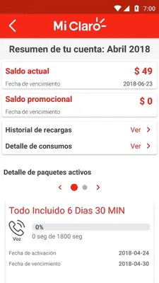 Mi Claro Colombia android App screenshot 4